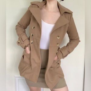 •SOLD ON DEPOP•Tan Peacoat